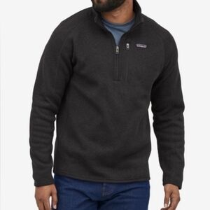 Patagonia Men's Better Sweater Fleece Jacket Full Zip Black size Large like new